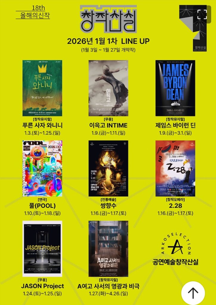 2026년을 열어제치는 공연예술계의 신호탄 – 창작산실 드디어 시작하다